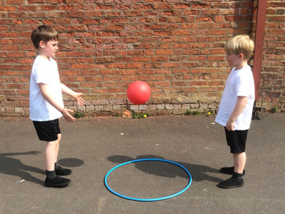 Children reading in library